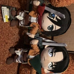 Levi & Mikasa plushies | Attack on Titan